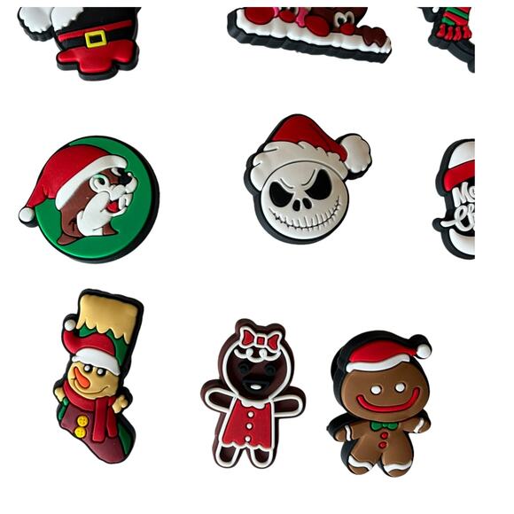 NEW Nightmare Before Christmas SHOE CHARMS 10pc for Croc Shoes Zippers Holiday - Picture 4 of 7